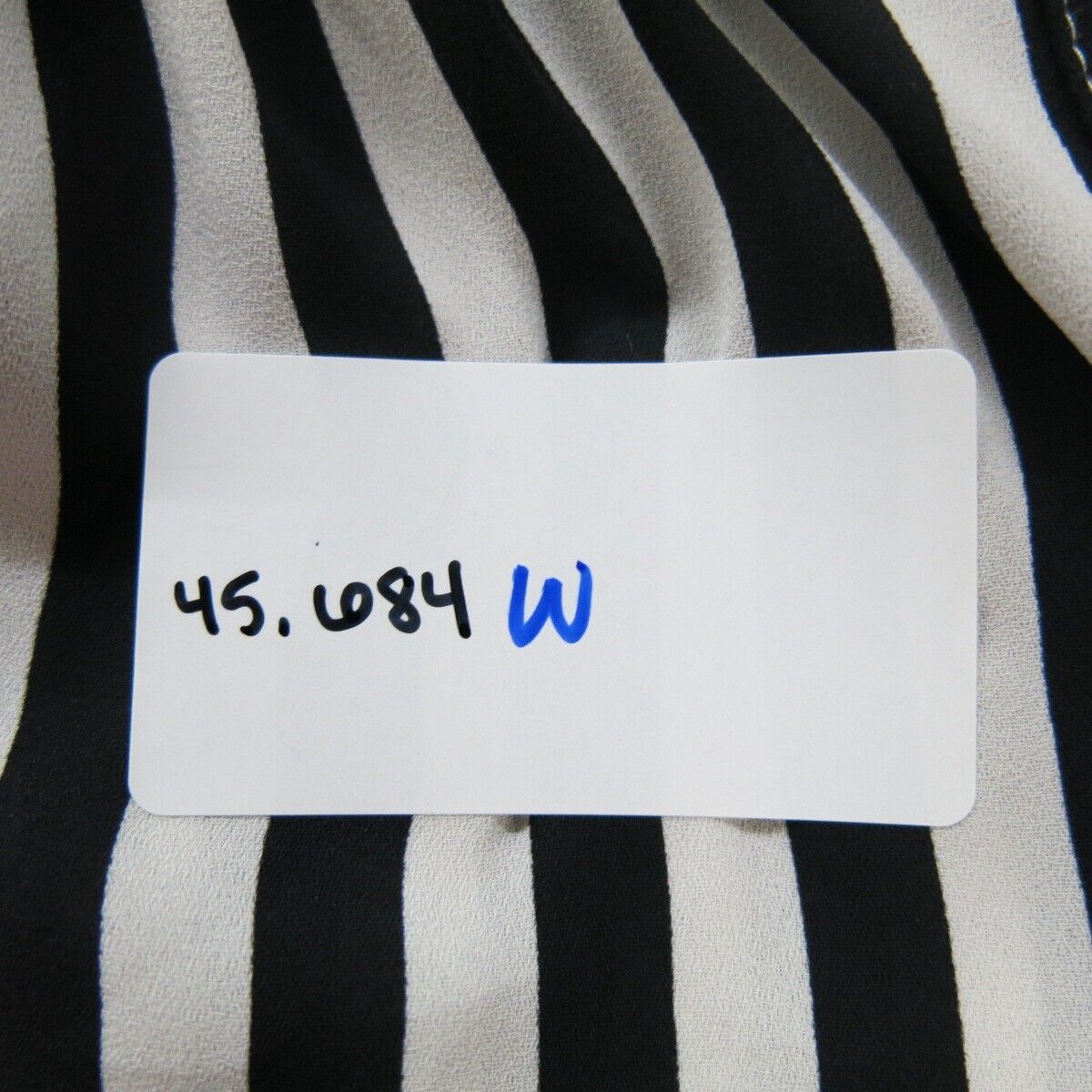 Loft Womens Button Up Shirt Top Striped Long Sleeve White Black Size Small