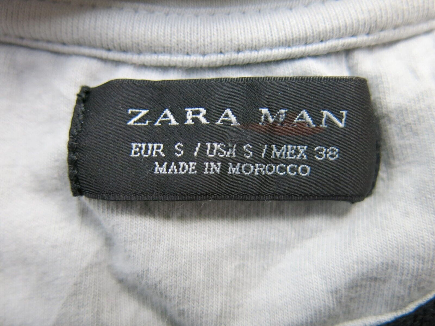 Zara Man Womens Pullover Sweater Knitted Crew Neck Long Sleeve Black Size Small