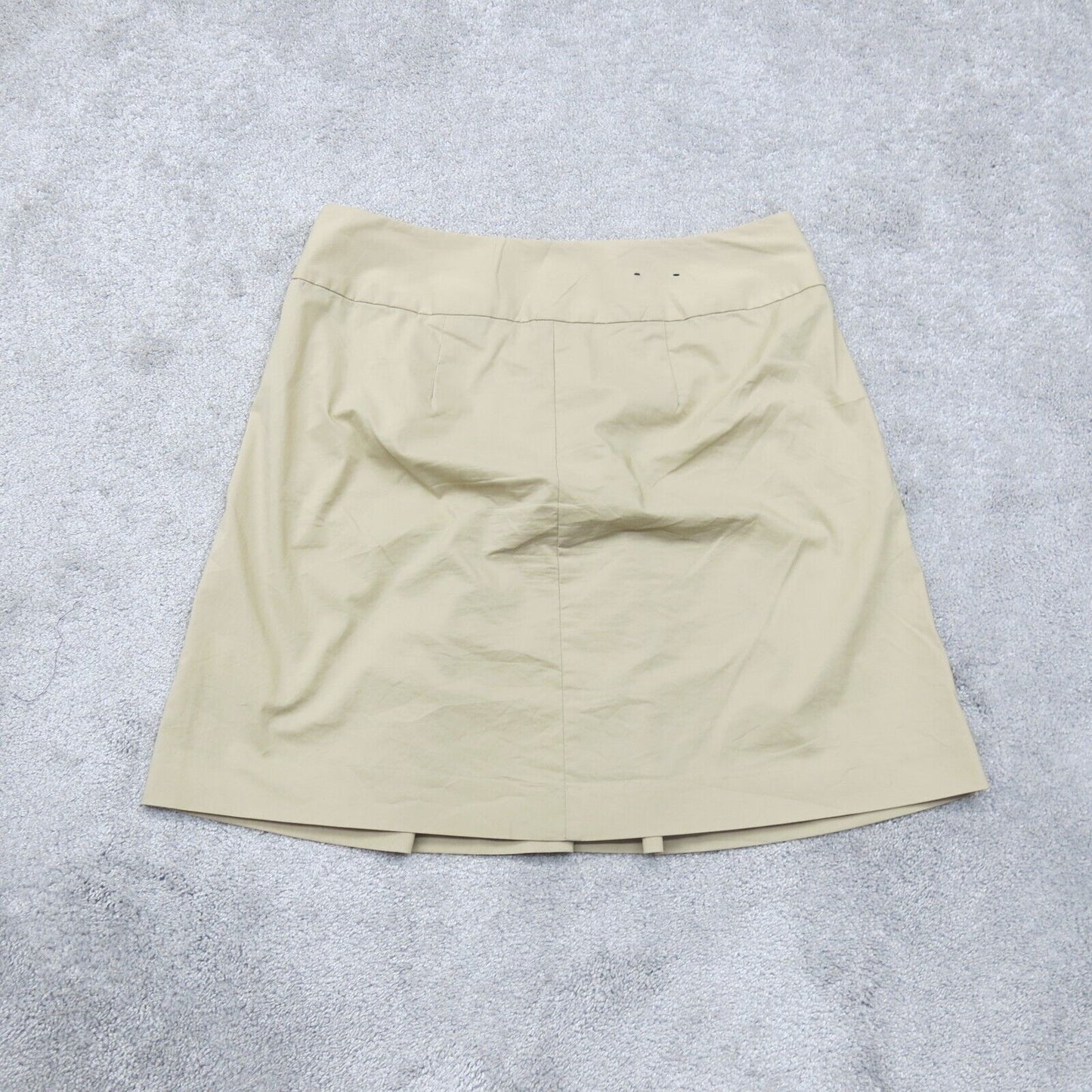 Banana Republic Womens Straight Pencil Skirts Pleated Side Zip Beige Size 8