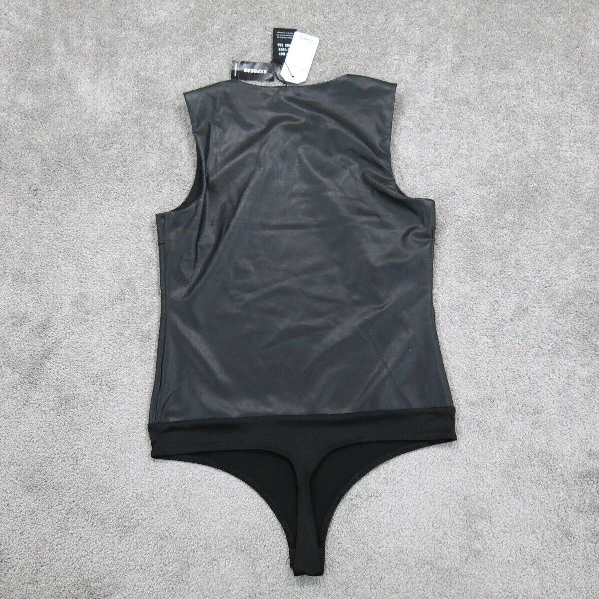 NWT Express Womens Swimsuit One Piece Sleeveless Black Size Medium