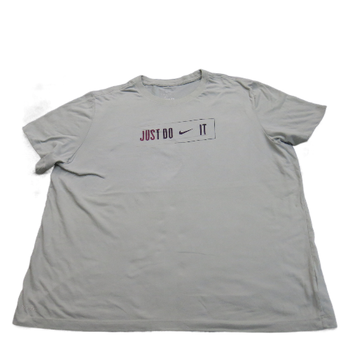 The Nike Tee Mens T Shirt Crew Neck Short Sleeve Dri Fit Gray Size XX Large