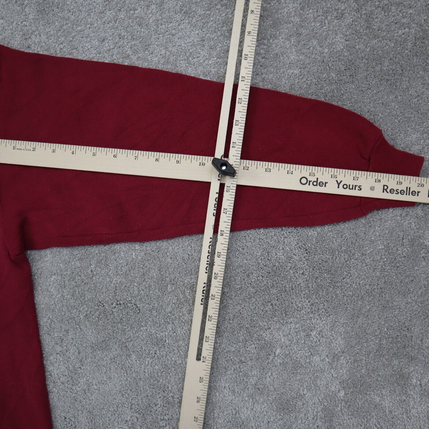 Hanes Sweatshirt Mens Size M Burgundy Cotton Heavyweight Crew Neck Graphic Print