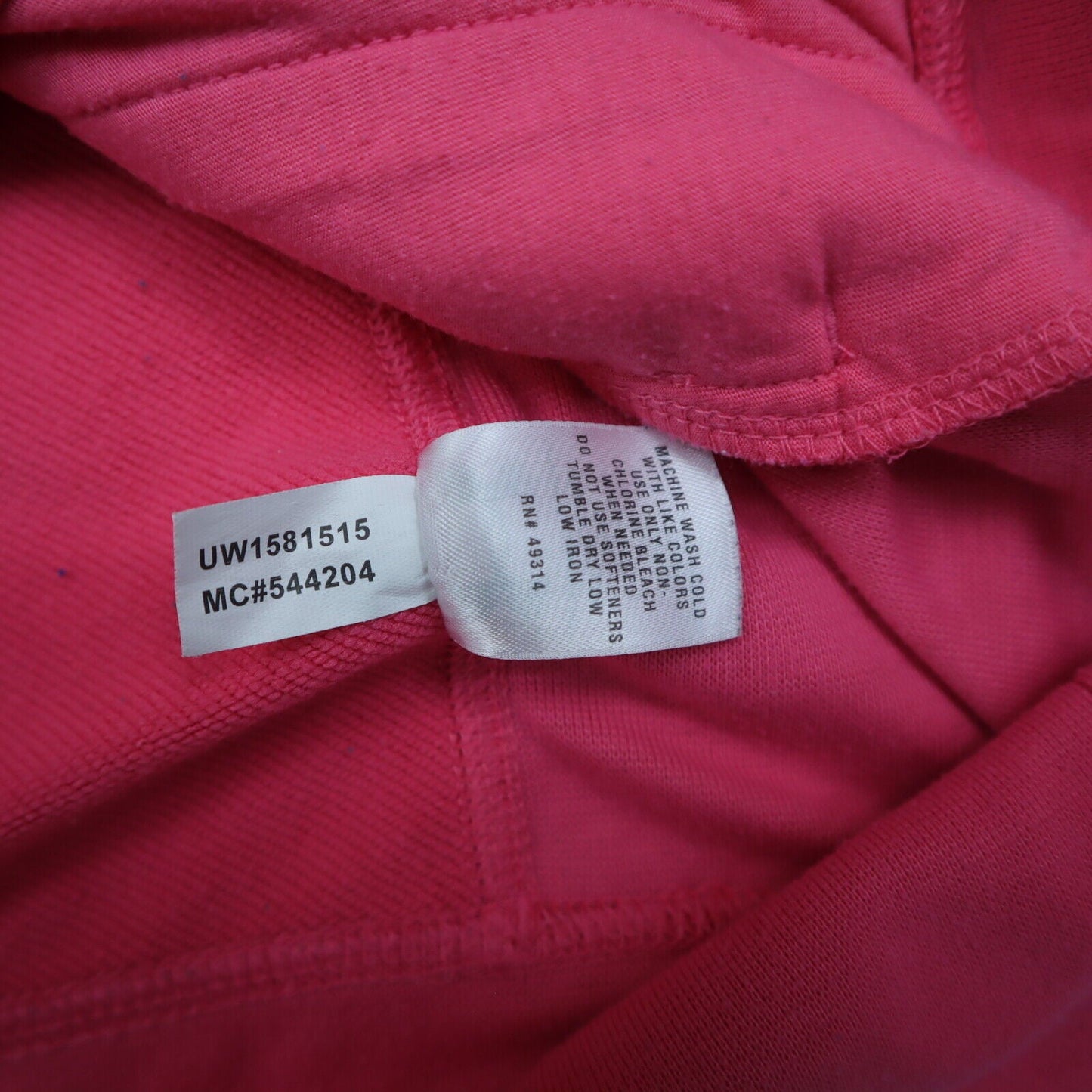Under Armour Hoodie Womens Sz L Pink Semi Fitted Pullover Sweatshirt Long Sleeve