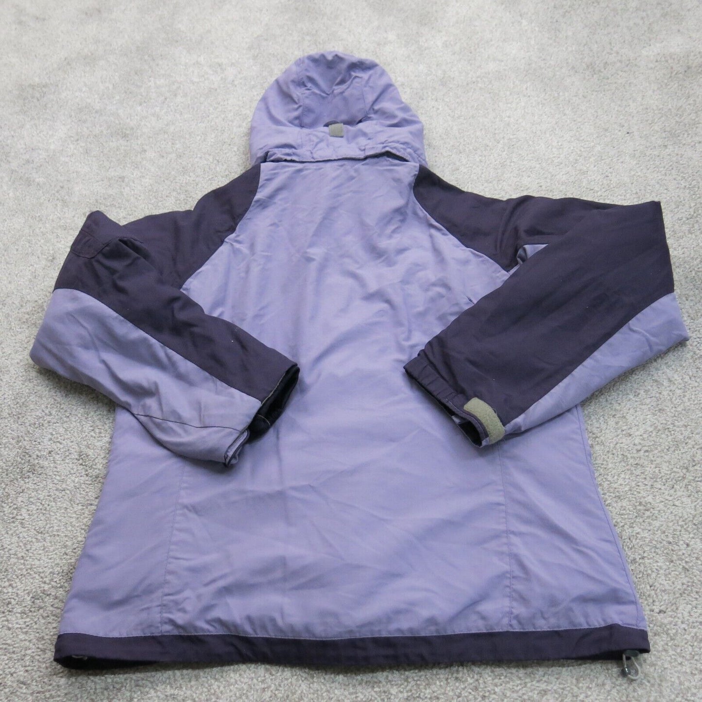 Columbia Womens Hoodie Jacket Full Zip Up Long Sleeves Hooded Purple Size Medium