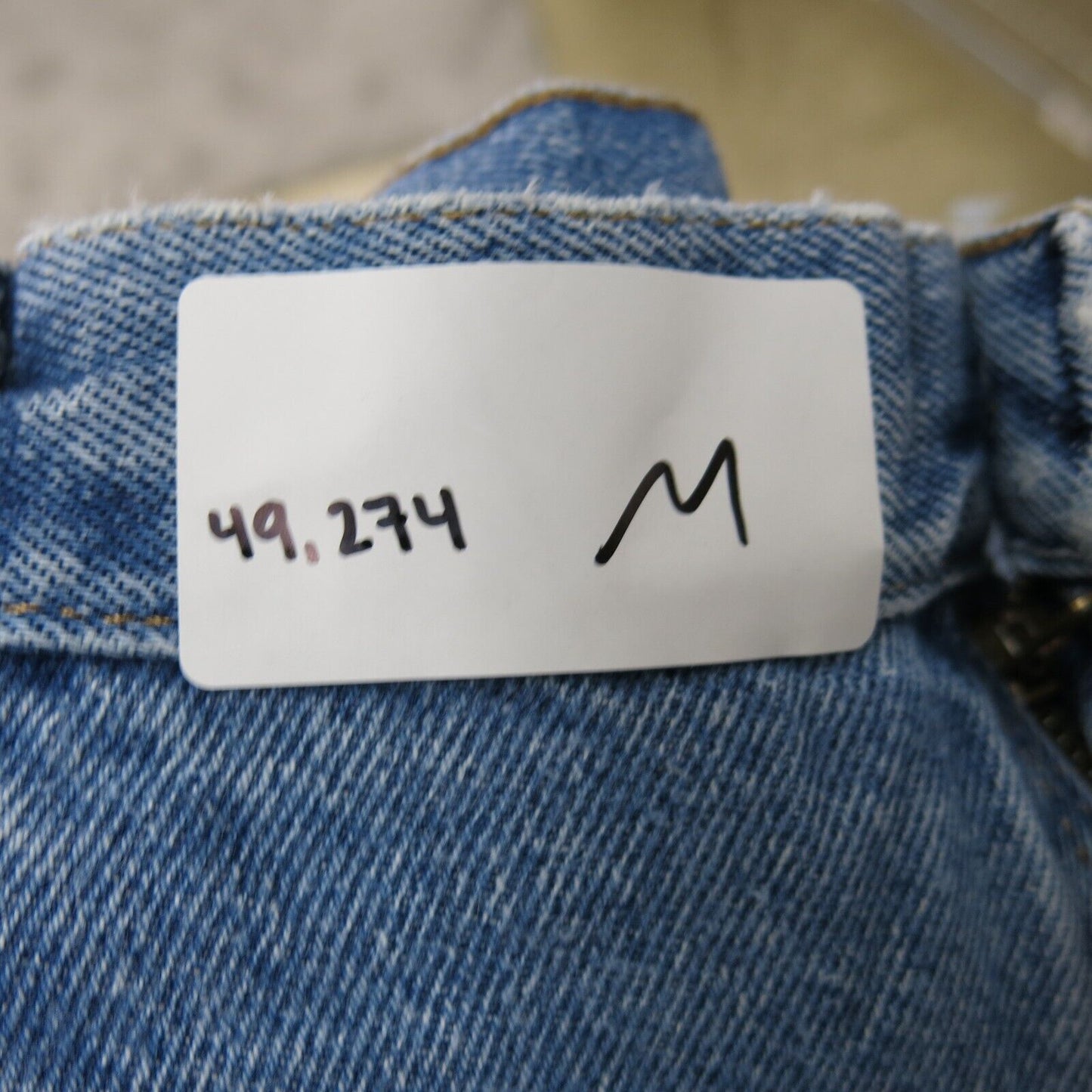 Wrangler Mens Jeans Straight Leg Stretch Regular Fit High Rise Blue Size W38xL32