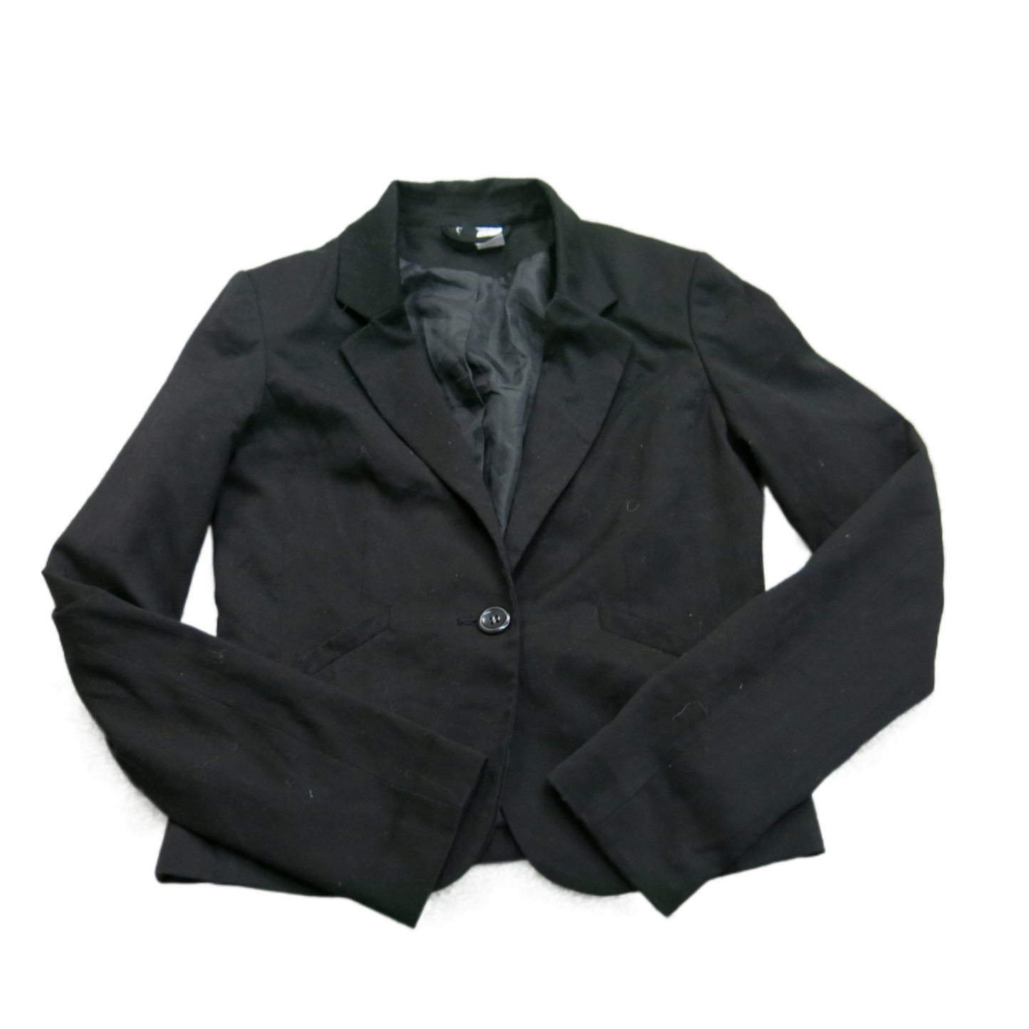 Divided By H&M Womens Blazer Coat Long Sleeves Single Breasted Black Size US 4