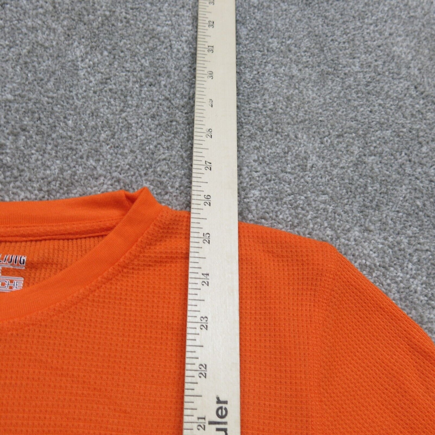 Under Armour Tee Youth Orange YXL Long Sleeve Crew Neck Logo Loose allseasongear