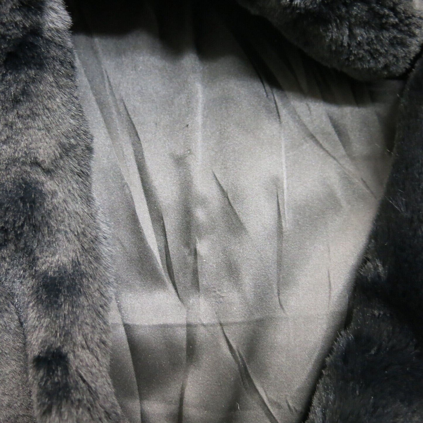 White House Black Market Womens Basic Velvet Coat Long Sleeve Black Size Small
