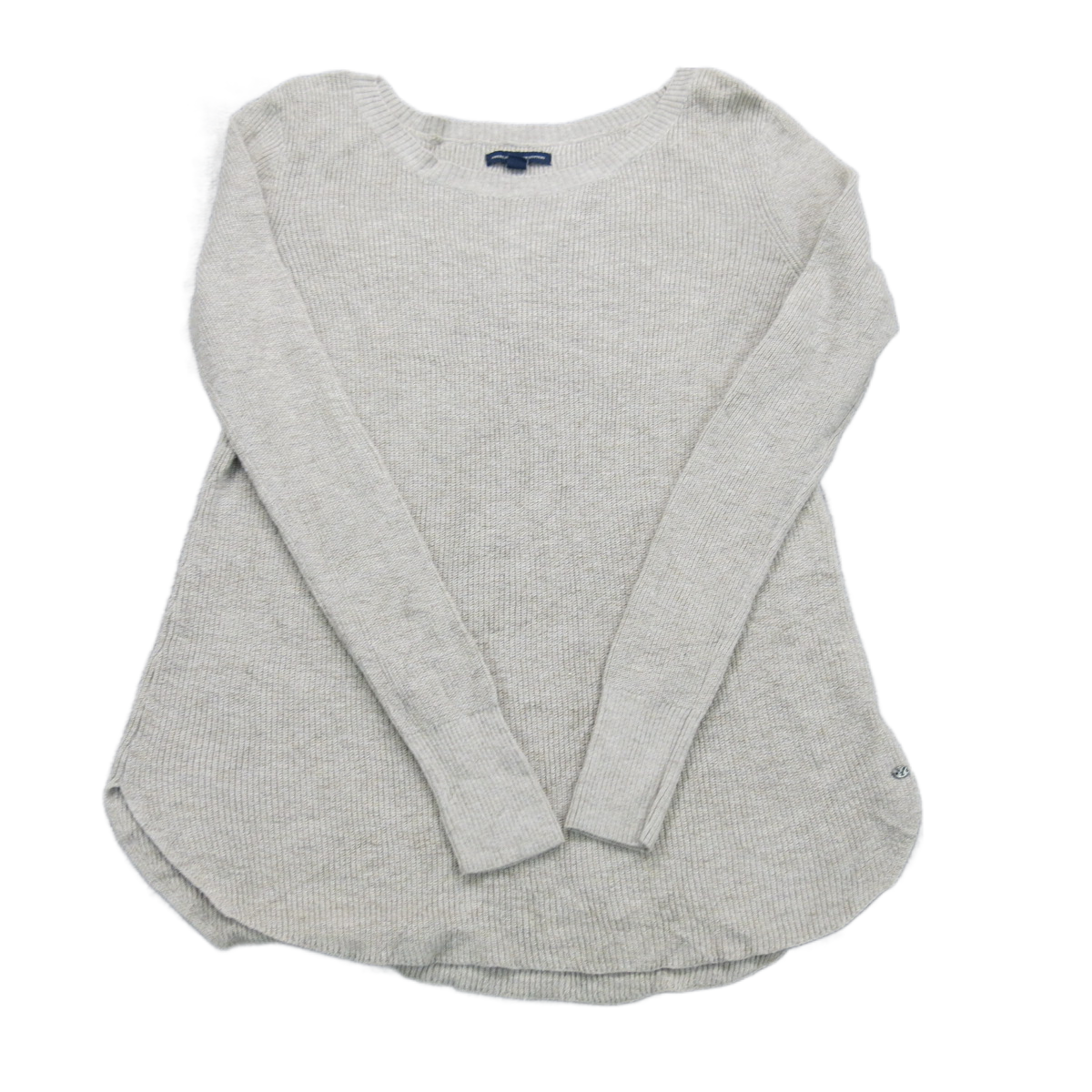 American Eagle Outfitter Womens Pullover Sweater Long Sleeves Heather White S/P