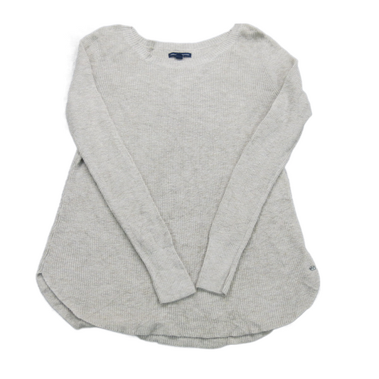 American Eagle Outfitter Womens Pullover Sweater Long Sleeves Heather White S/P