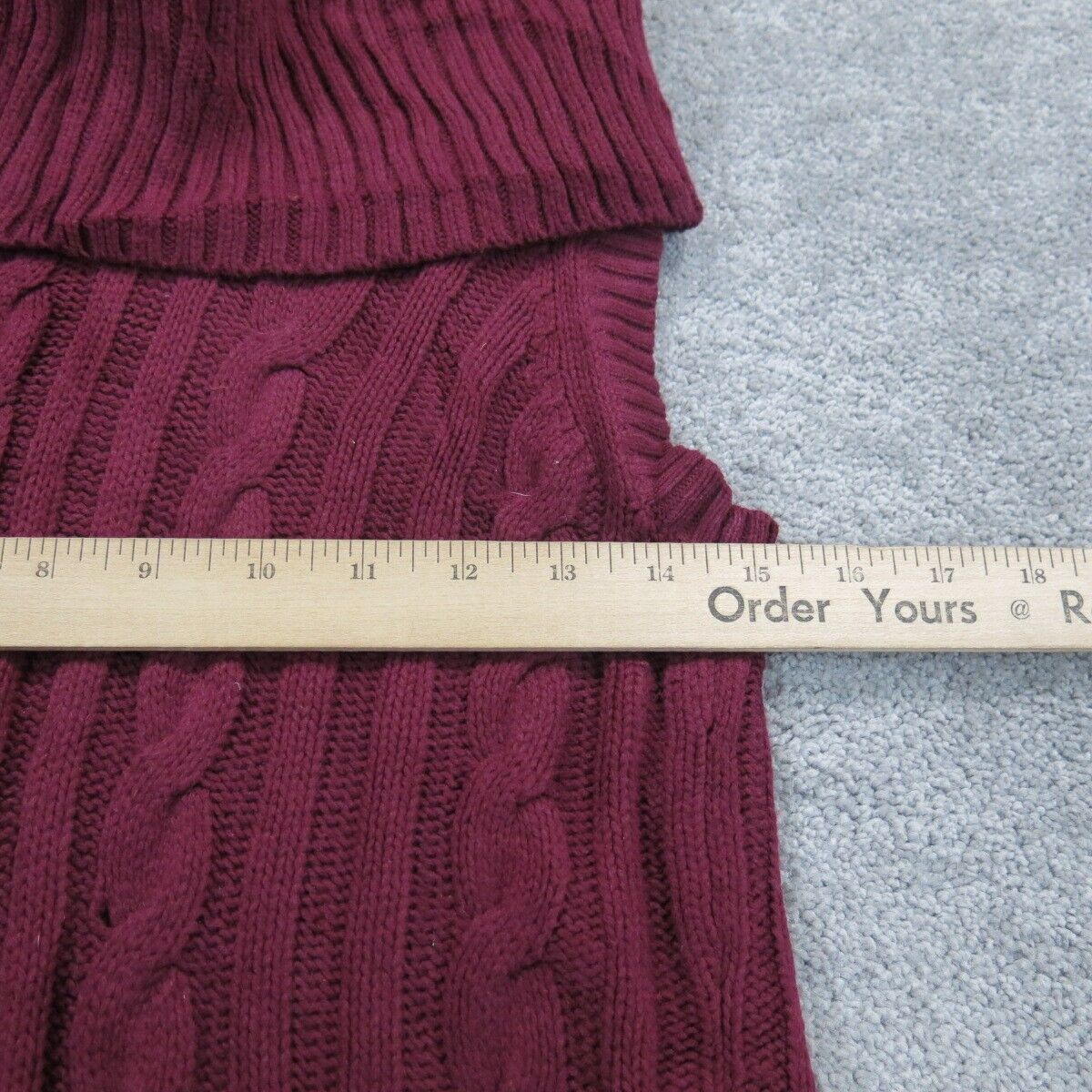 Banana Republic Womens Pullover Sweater Knitted Sleeveless Maroon Size Medium