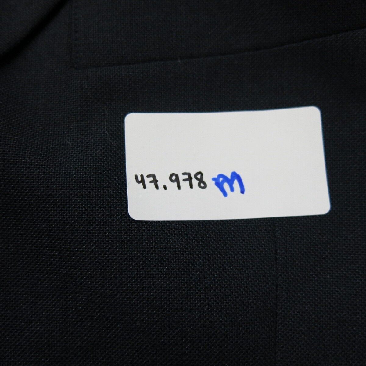 Dockers Mens Blazer Coat Single Breasted Long Sleeves Pockets Navy Blue Size 44R