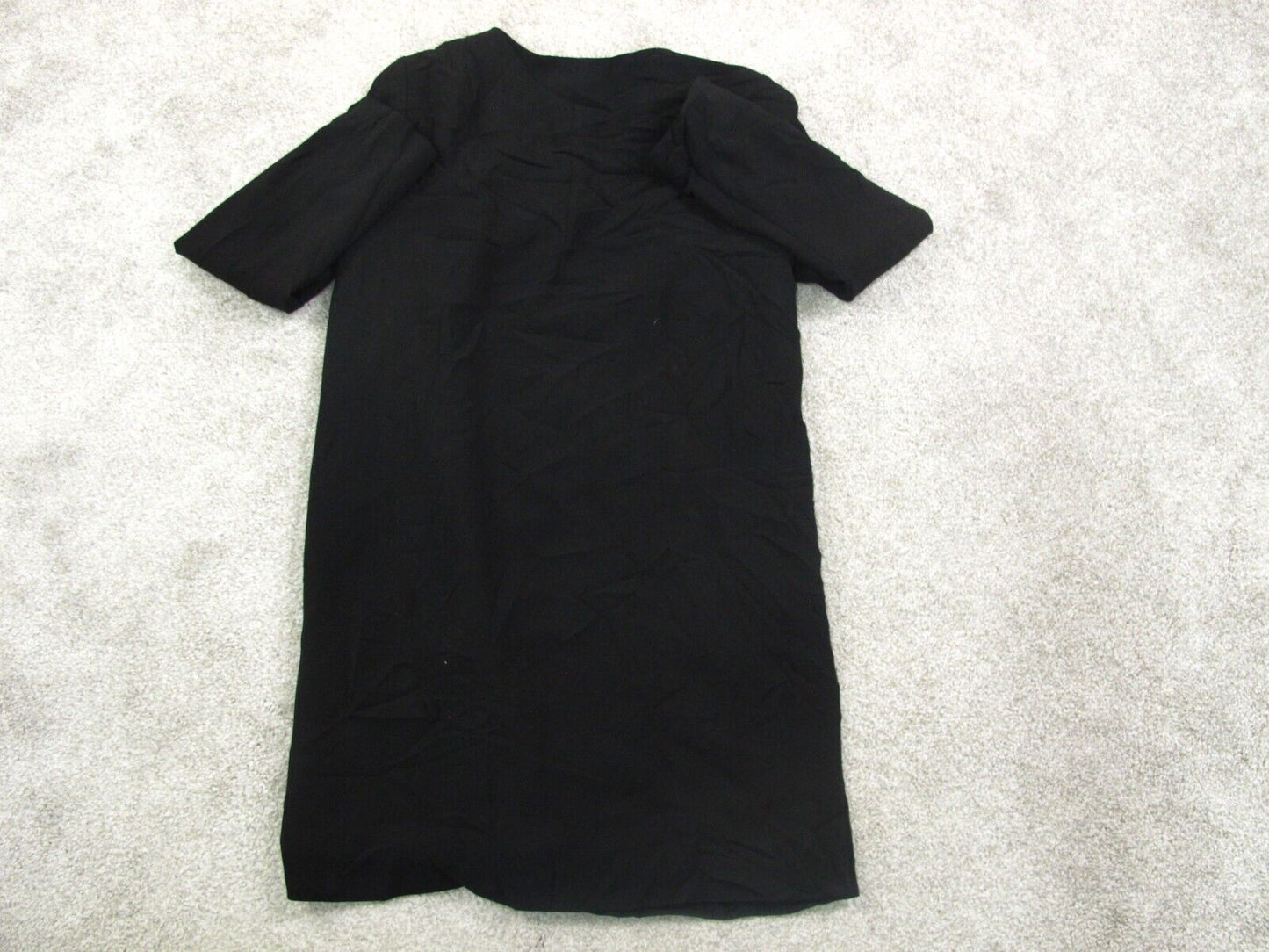H&M Womens Over Coat Long Sleeves Open Front Pockets Black Size US 8