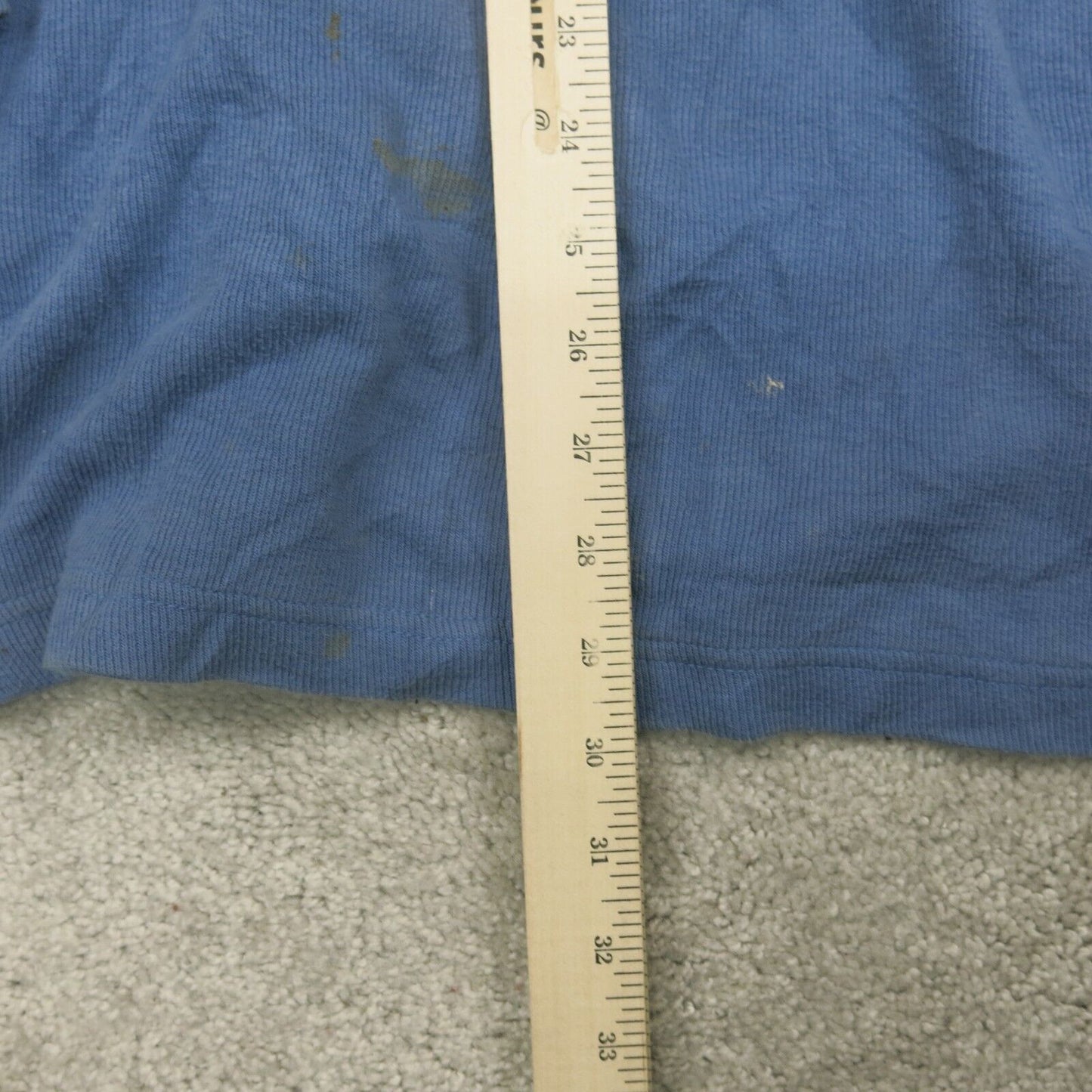Old Navy Mens Sweatshirt V Neck Long Sleeves 100% Cotton Blue Size 2XL