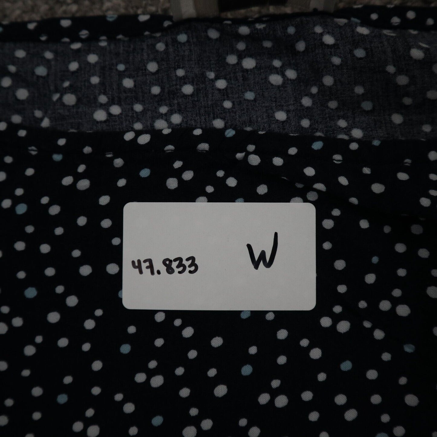 Loft Outdoor Womens Blouse Top Round Him Boat Neck Long Sleeve Polka Dot Blue M