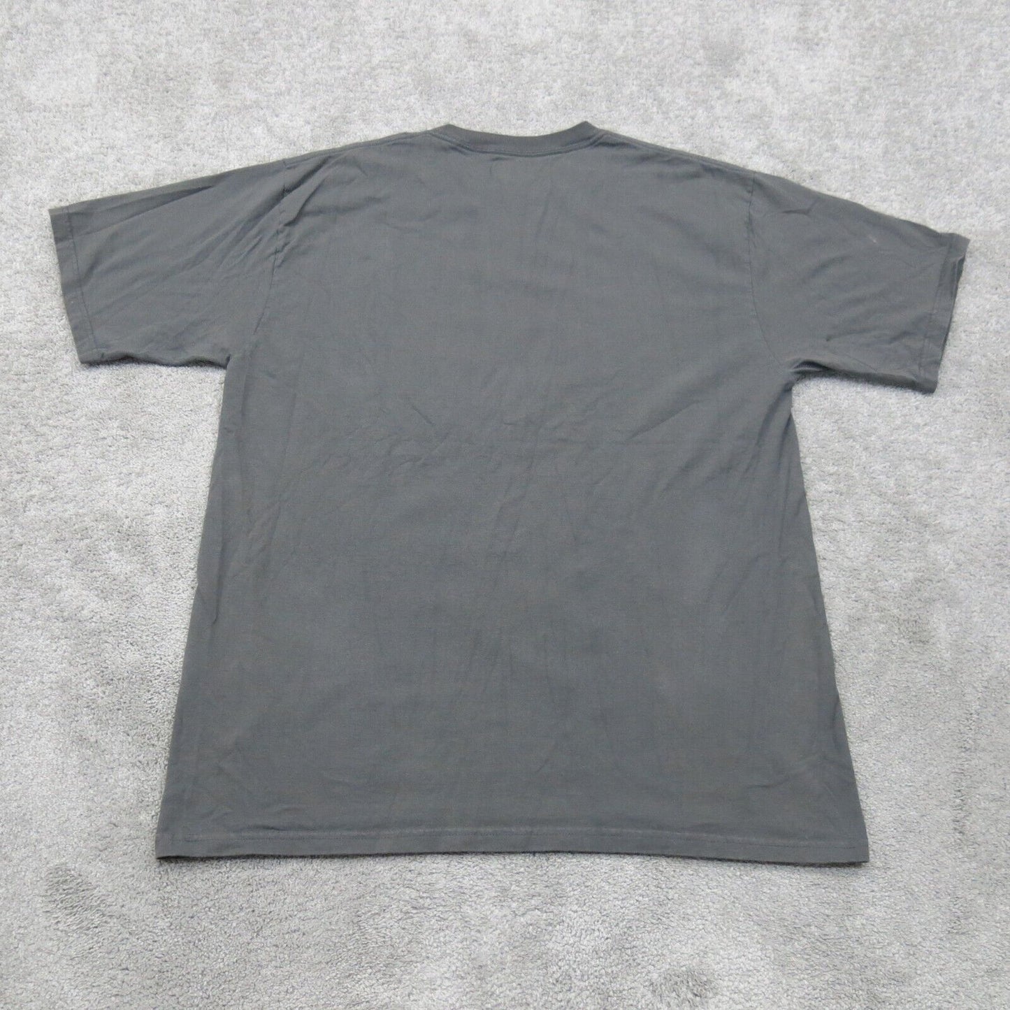 Majestic Mens Crew Neck T Shirt Short Sleeves 100% Cotton Dark Slate Gray SZ L