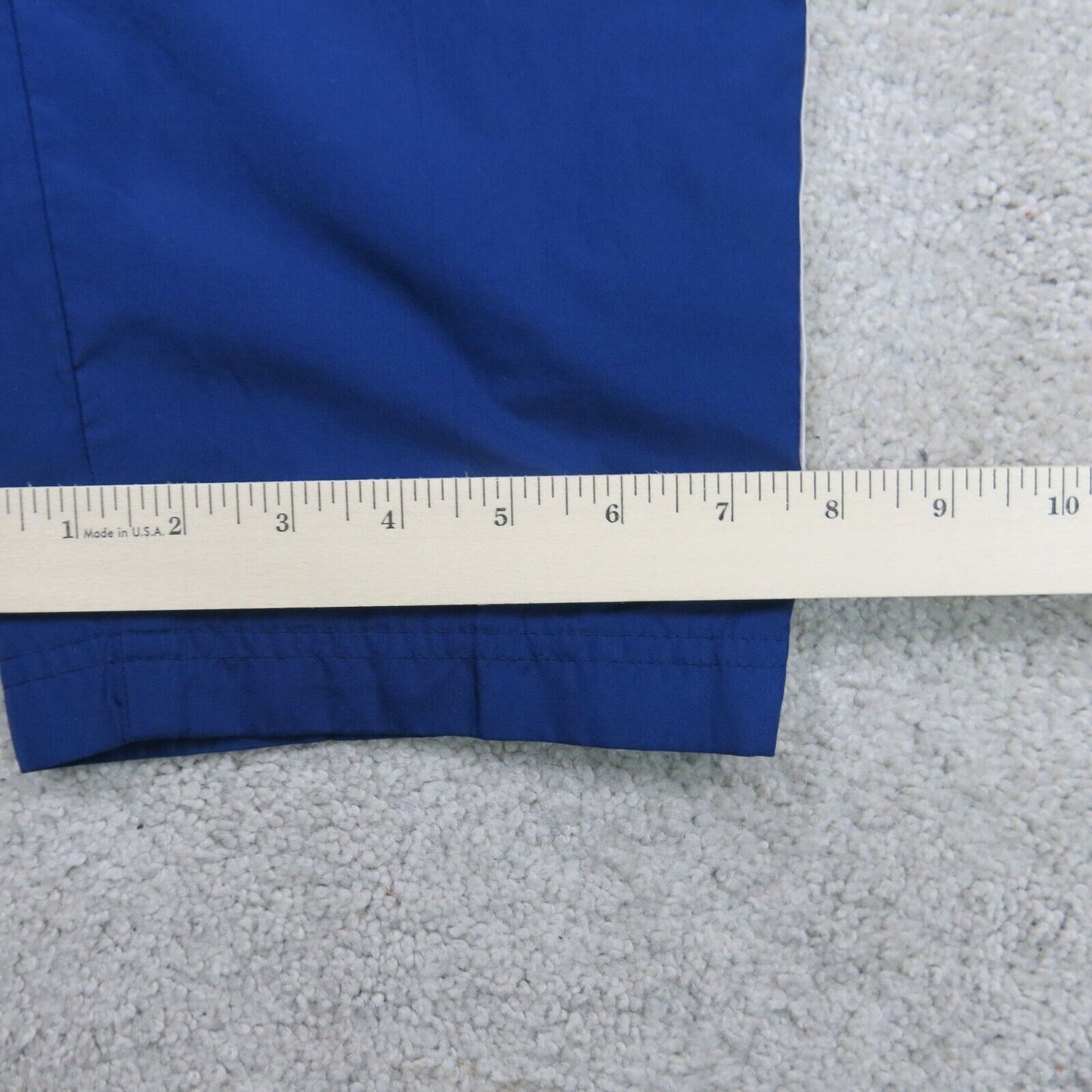 Adidas Mens Track Pant Elastic Waist Climashell Wind 3 Striped Blue Size Small