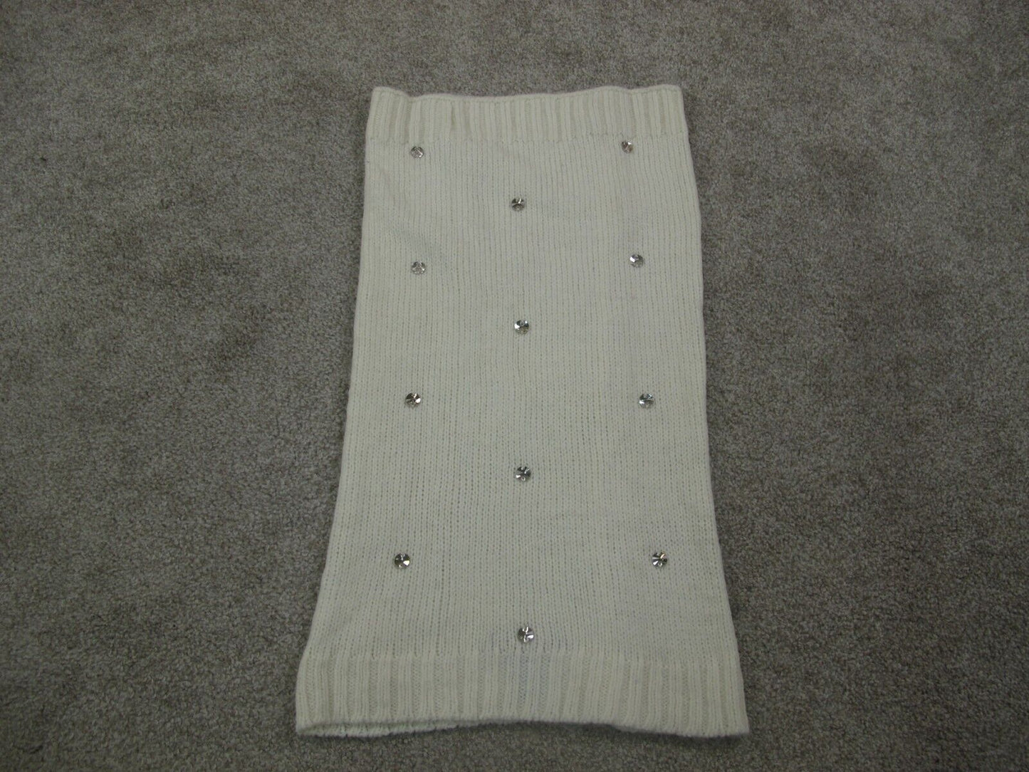 Victorias Secret White Knit Neck Warmer STONES White Size One Size