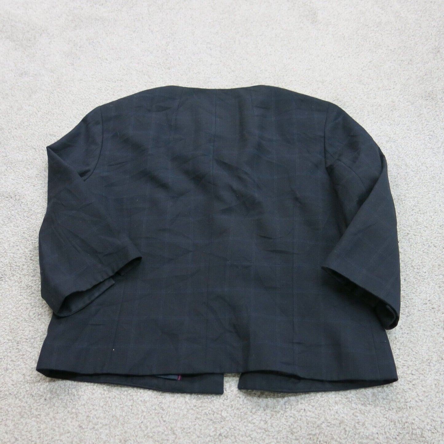 Banana Republic Womens Blazer Coat Open Front Long Sleeves Black Size 6