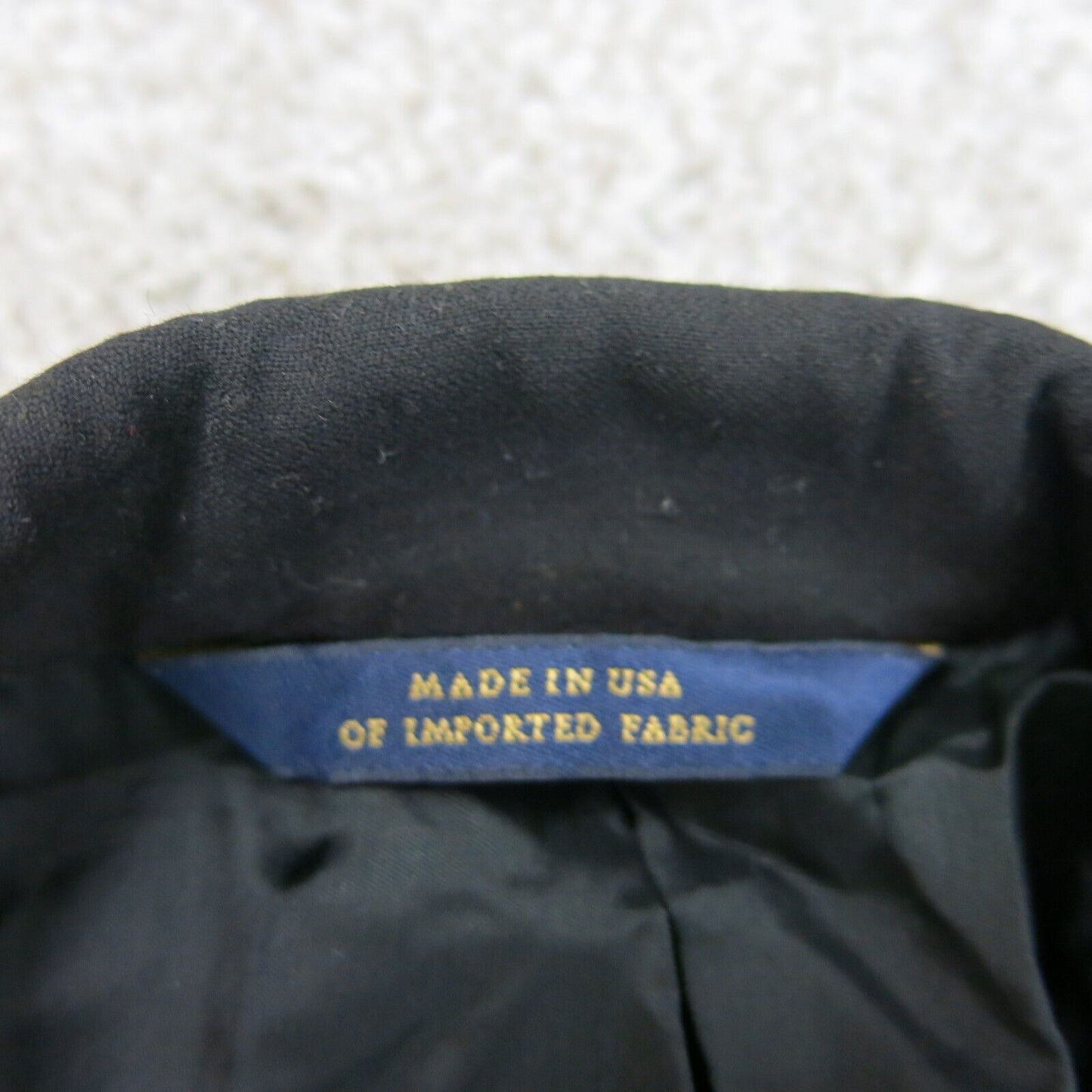 Brooks Brother Men Blazer Coat Single Breasted 100% Wool Long Sleeve Black SZ 41