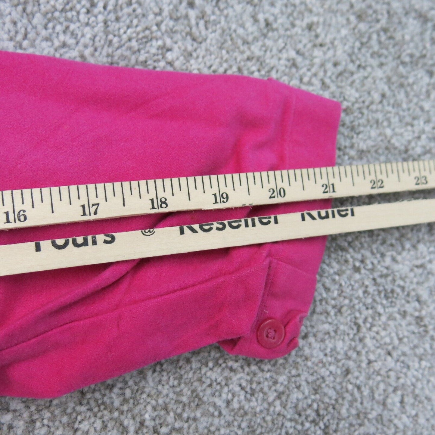 Lands Ends Womens Button Up Shirt Top Long Sleeves Collared Neck Pink Size 10-12