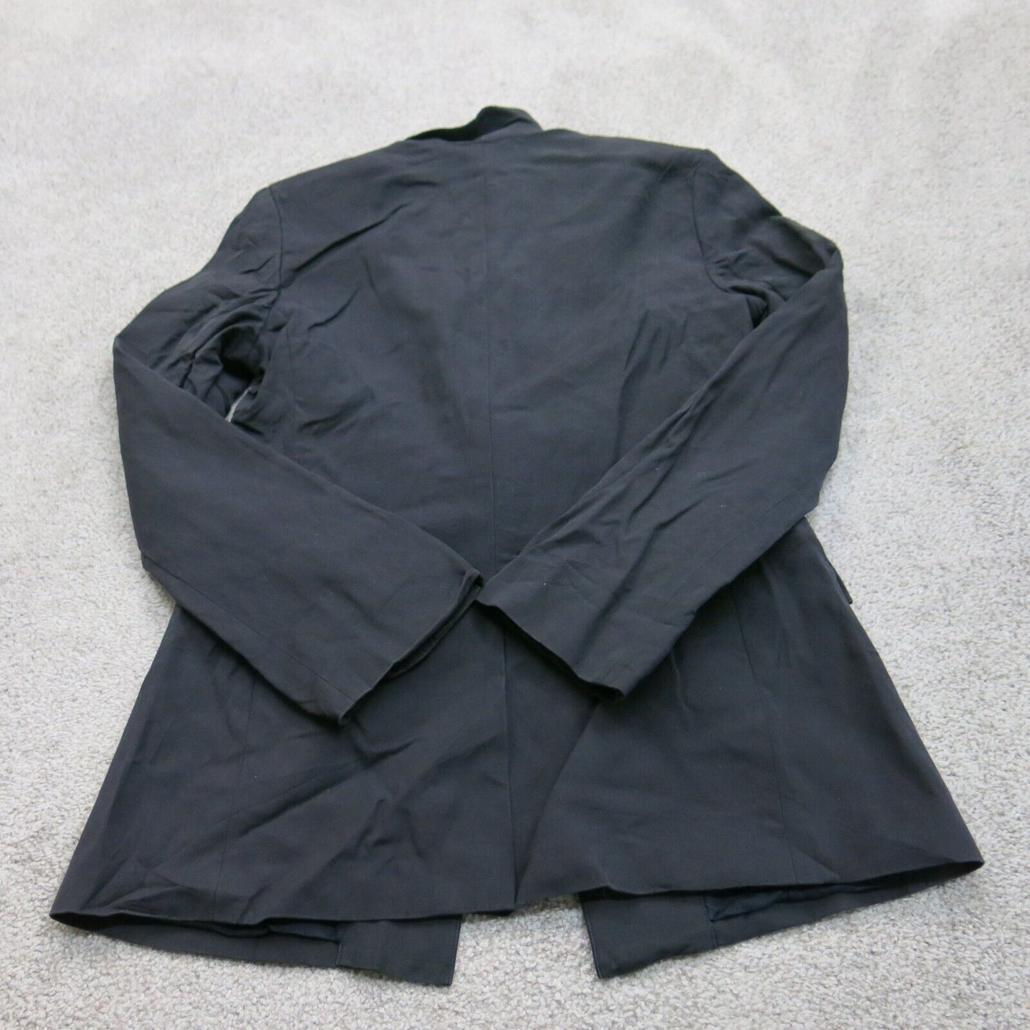 Banana Republic Women Blazer Coat Single Breasted Solid Black Size 10