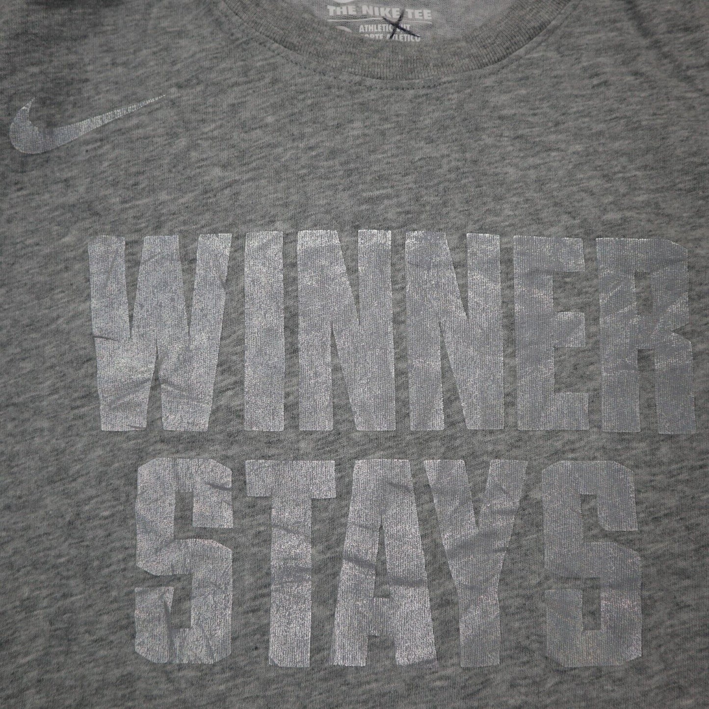 THE NIKE TEE DRI-FIT Women's Athletic T Short Short Sleeve Crew Neck Gray Size M