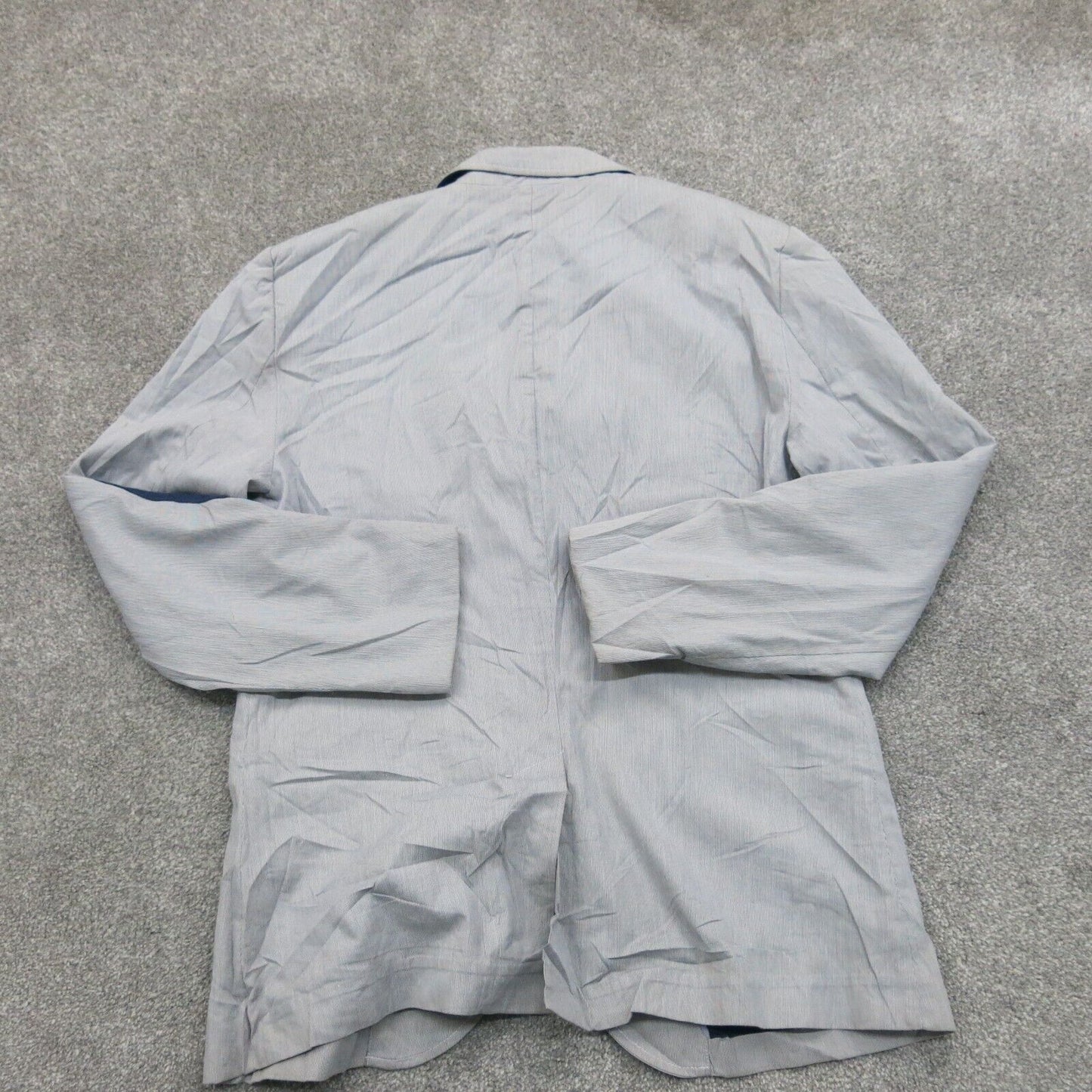 Tommy Hilfiger Mens Blazer Coat Single Breasted Long Sleeves White Blue Size M40
