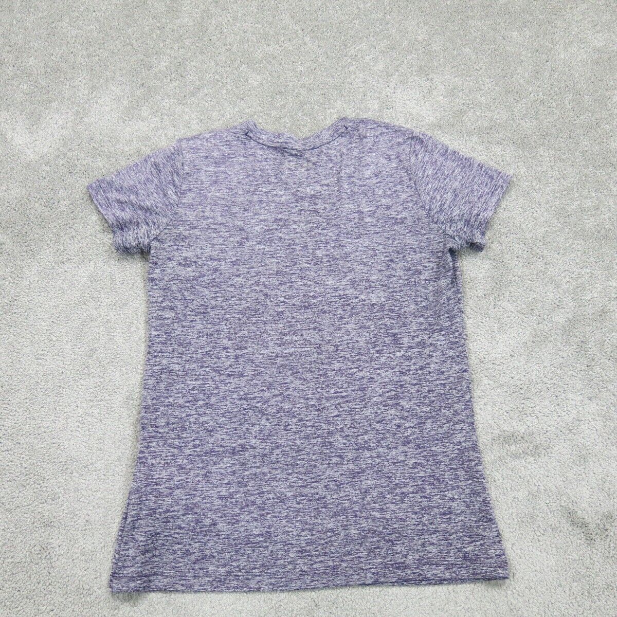 Under Armour Womens T Shirt Short Sleeve V Neck Loose  Heat Gear Gray Size XS