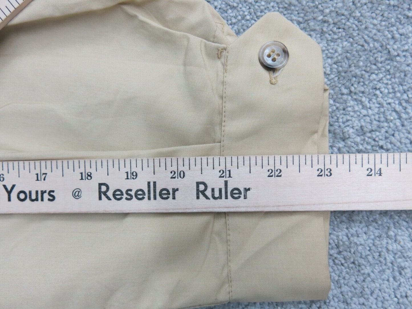 London Fog Mens Basic Jacket Full Zip Up Long Sleeves Beige Size 48 Extra Long
