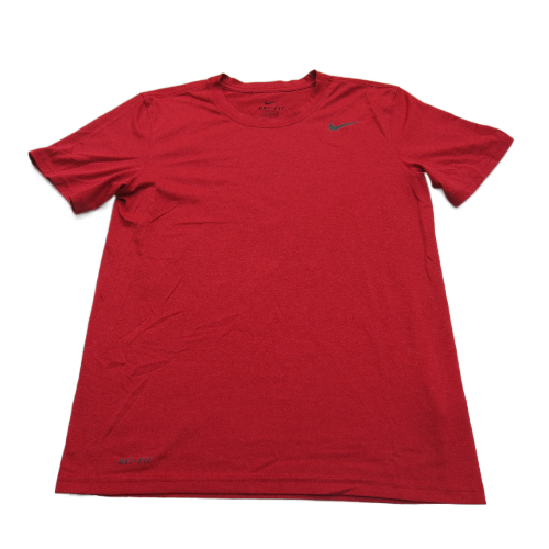 Nike Dri Fit Men T Shirt Crew Neck Short Sleeve Pullover Tee Logo Red Size Small