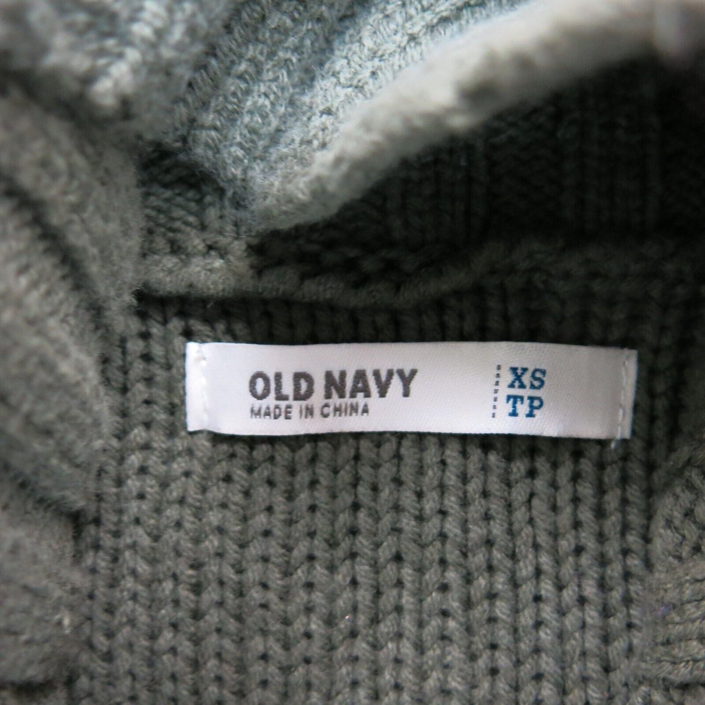 Old Navy Womens Cardigan Sweater Long Sleeves High Neck Olive Green Size X Small