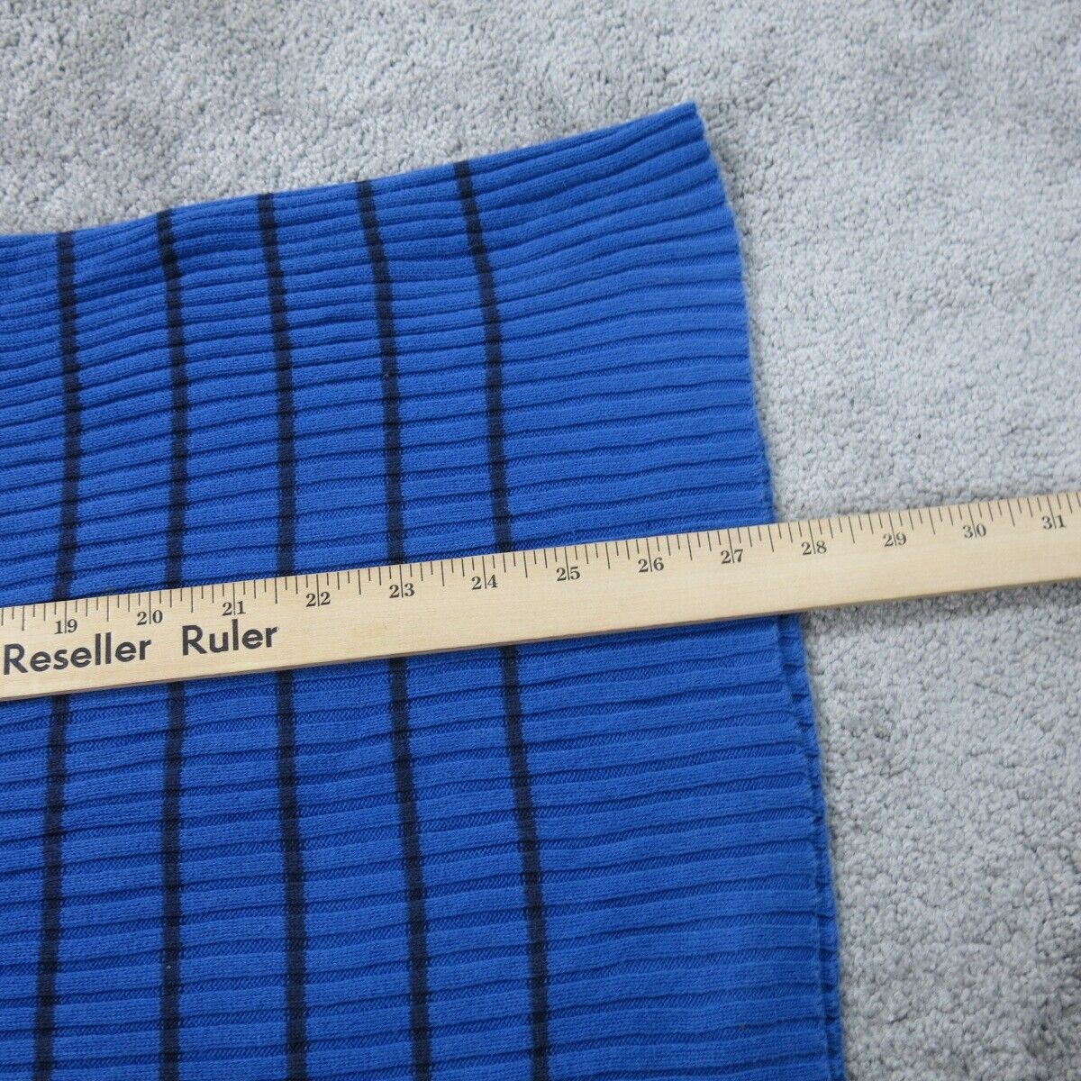 Tommy Hilfiger Womens Striped Sweater Knitted Turtlenecks Long Sleeves Blue SZ S