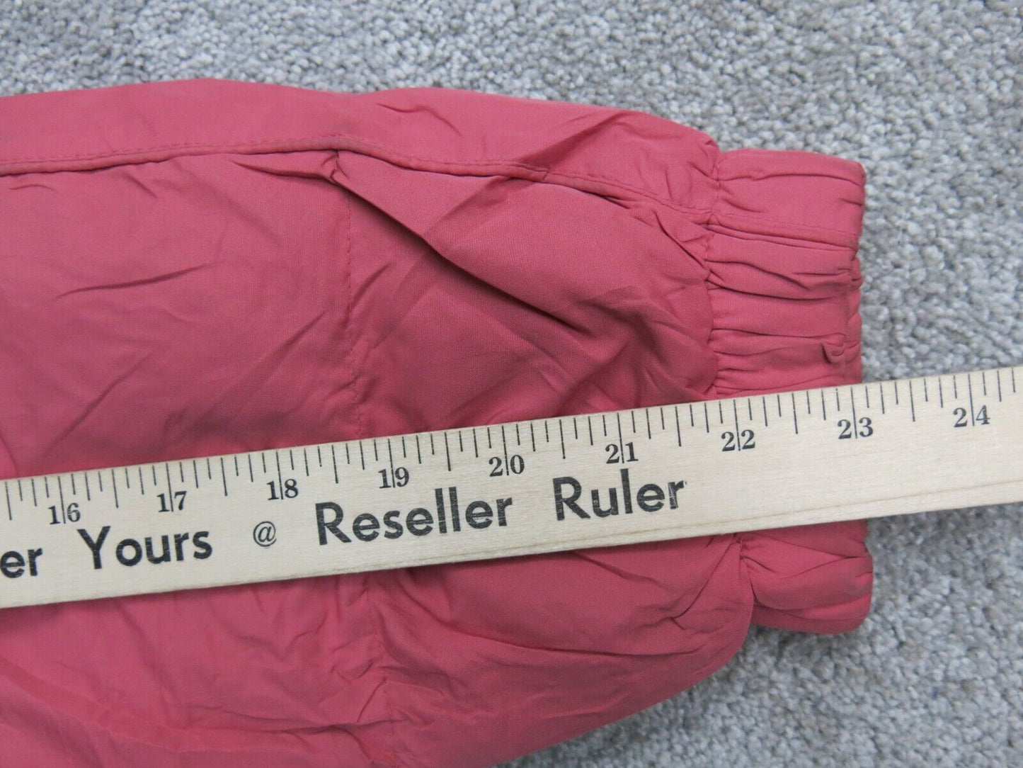 Columbia Womens Puffer Coat Full Zip Up Long Sleeves Mock Neck Pink Size X Large
