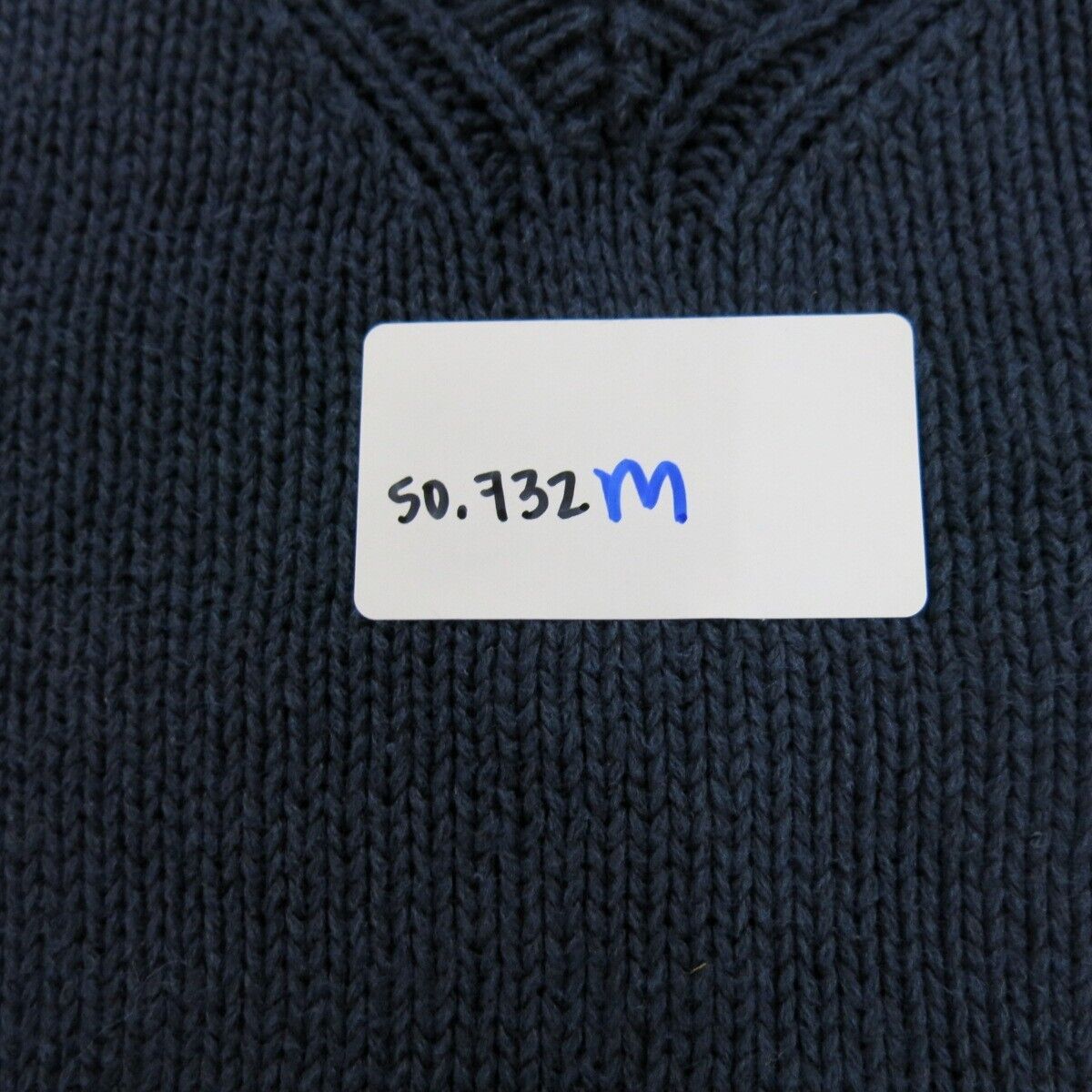 Polo Ralph Lauren Mens Pullover Sweater knitted Sleeveless V-Neck Blue Size L