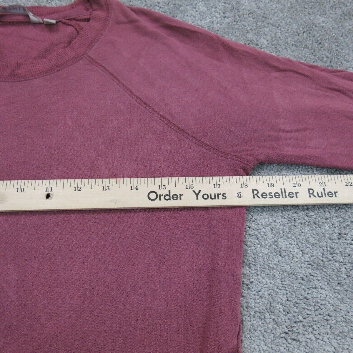 Athleta Womens Sweater Knitted Round Neck Long Sleeve Light Red Size X Small