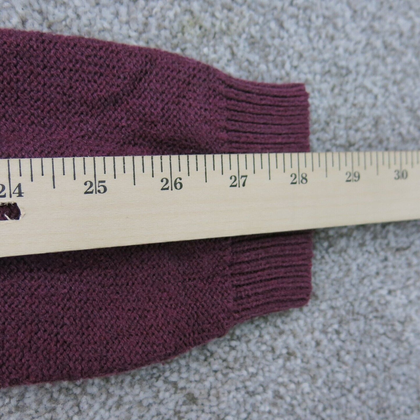 Aeropostale Womens Knitted Sweater Long Sleeve Round Neck Maroon Size Large