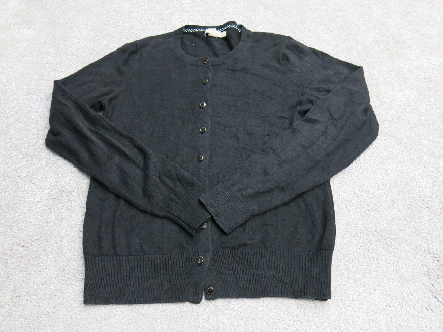 Banana Republic Women Knitted Cardigan Sweater Long Sleeve Black Size Small