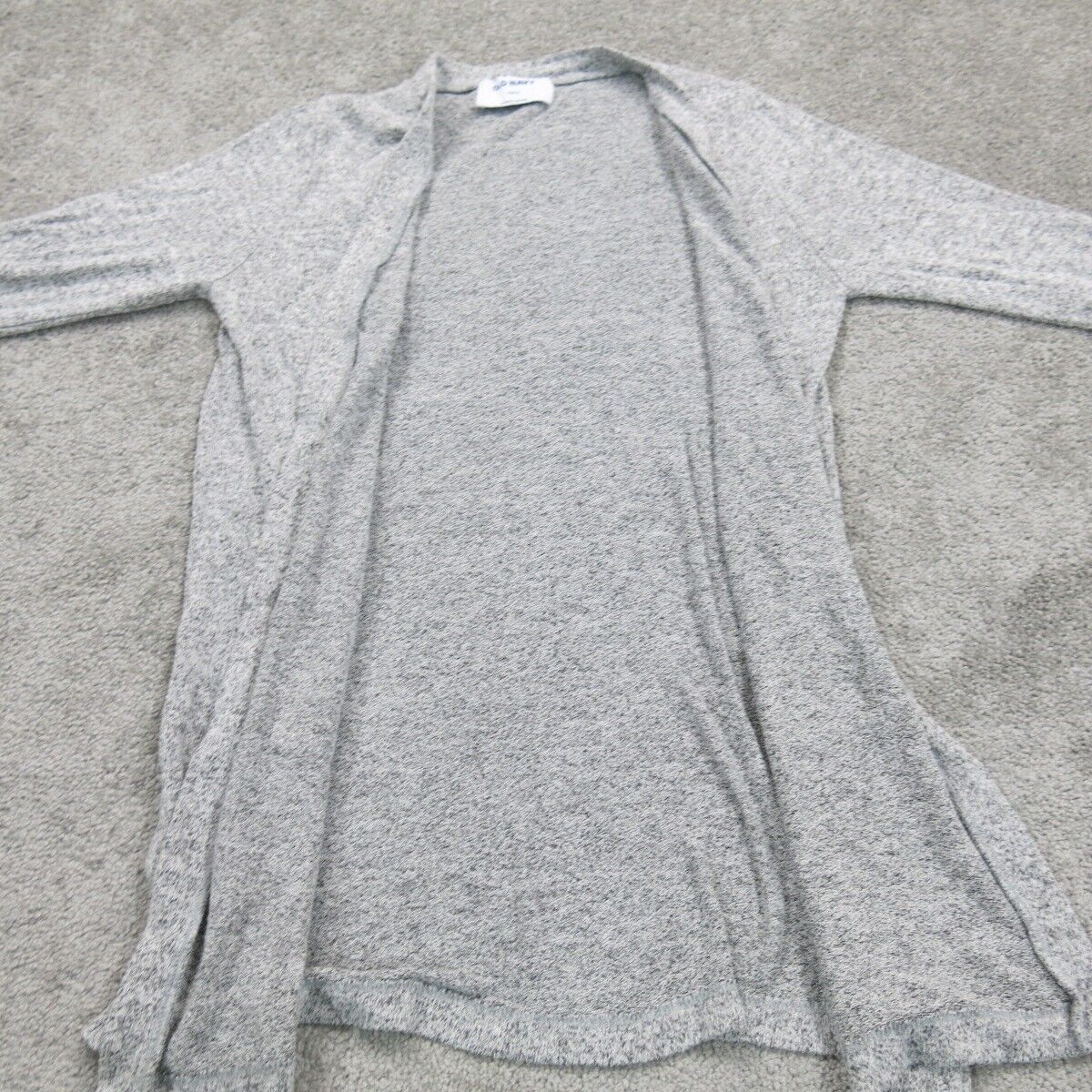 Old Navy Womens Cardigan Sweater Open Front Long Sleeves Pocket Gray Size Small