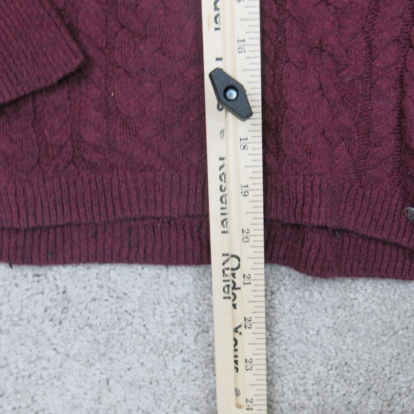 American Eagle Outfitters Womens Sweater Knitted Long Sleeve Red Size Small