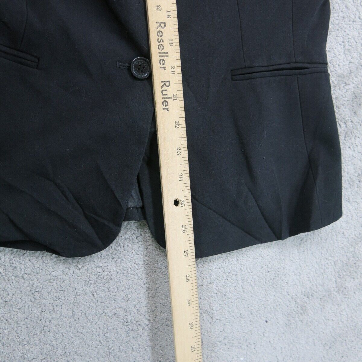 Tahari Womens Blazer Coat Jacket Single Breasted Long Sleeves Black Size 10