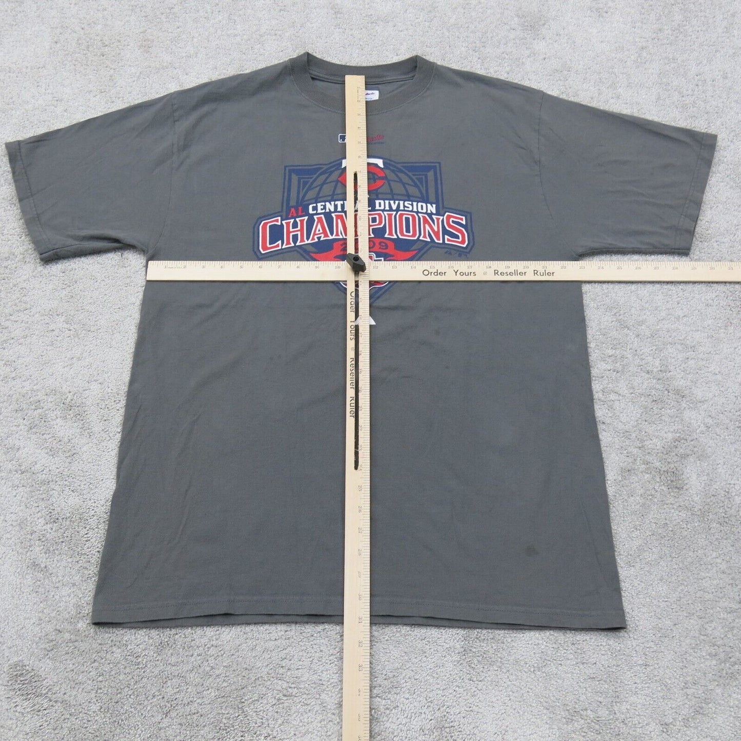 Majestic Mens Crew Neck T Shirt Short Sleeves 100% Cotton Dark Slate Gray SZ L