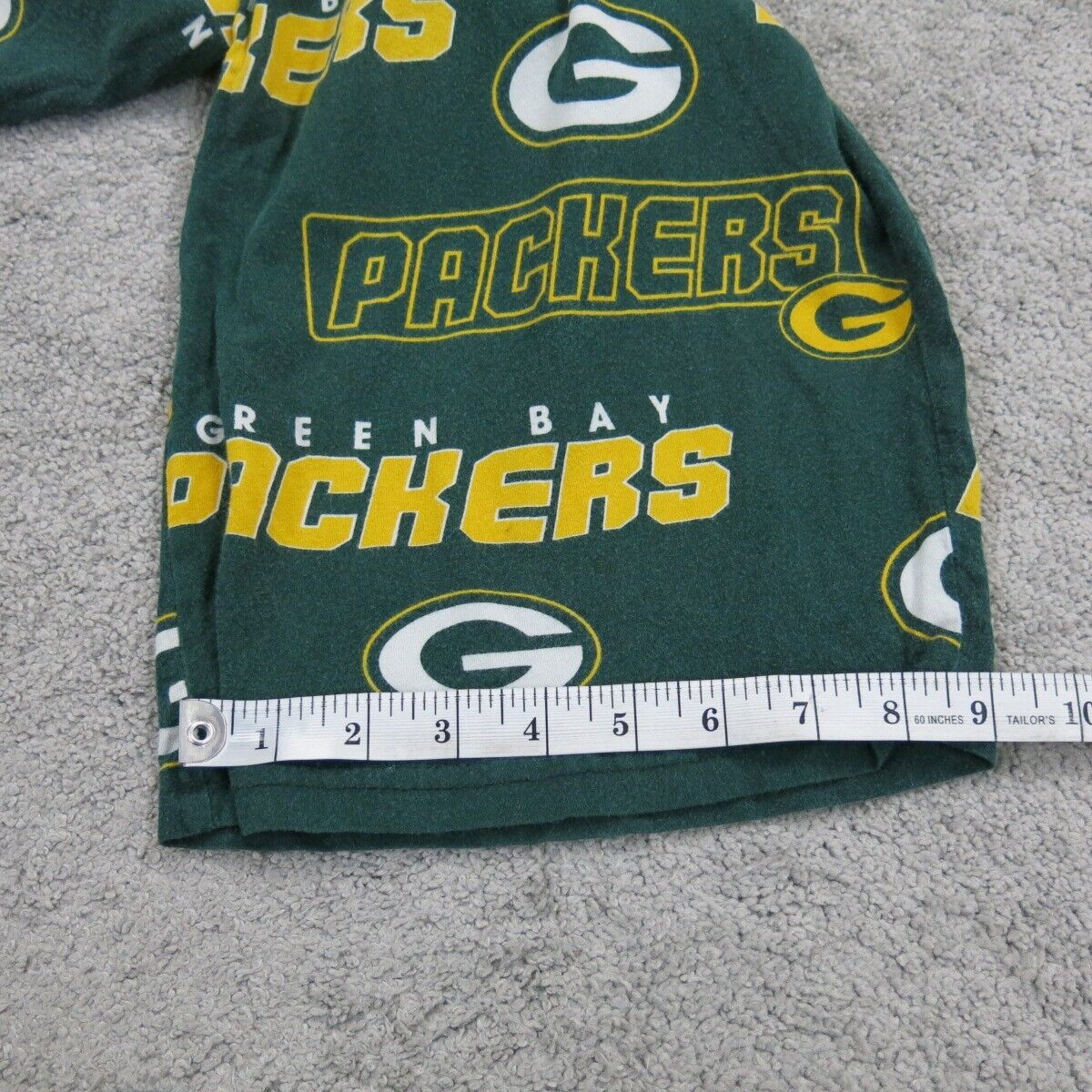NFL Team Apparel Men Pant Activewear Elastic Waist All Over Print Green Size 2XL