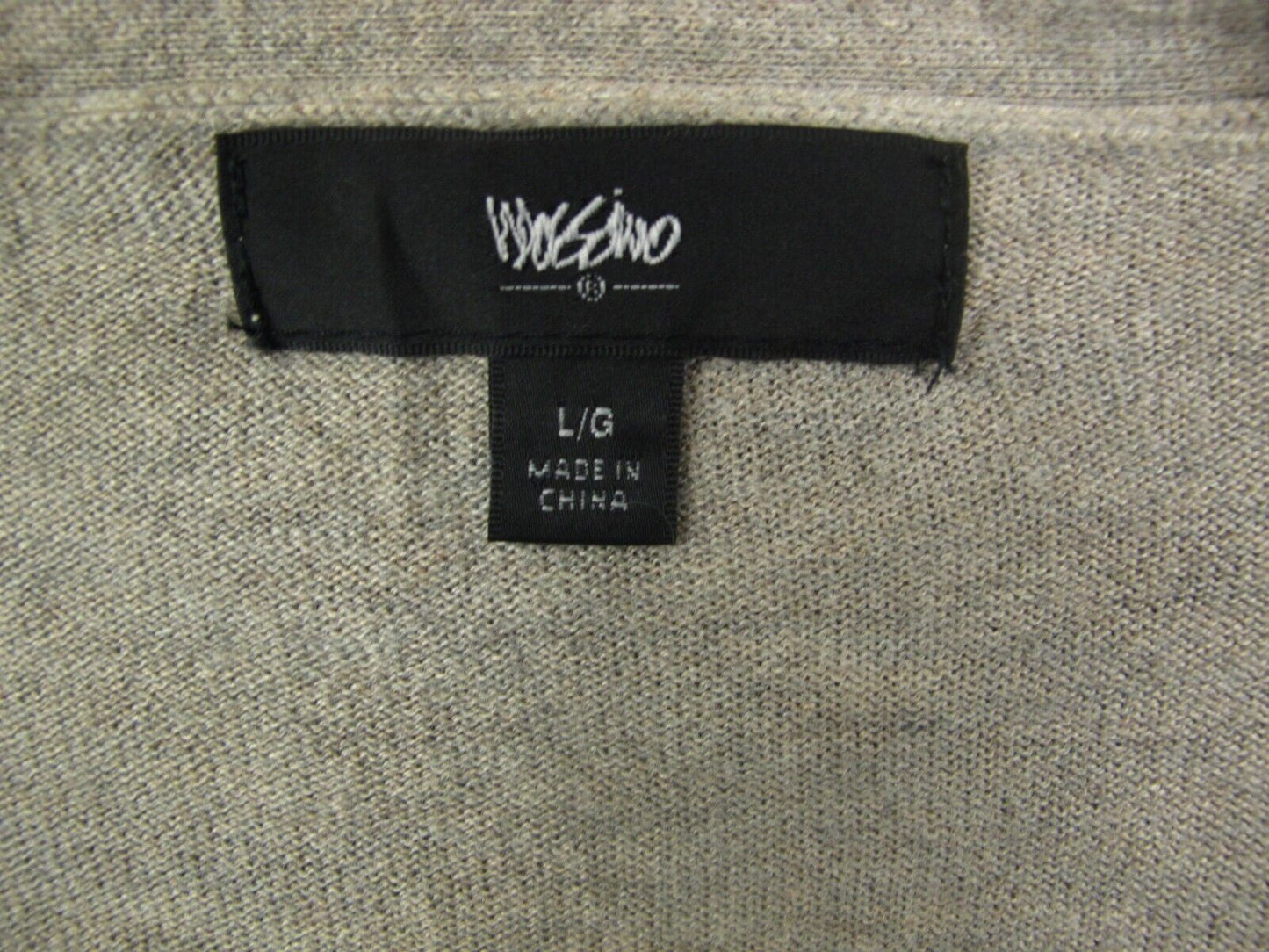 Mossimo Womens Cardigan Sweater Knitted Front Button Long Sleeve Gray Size Large
