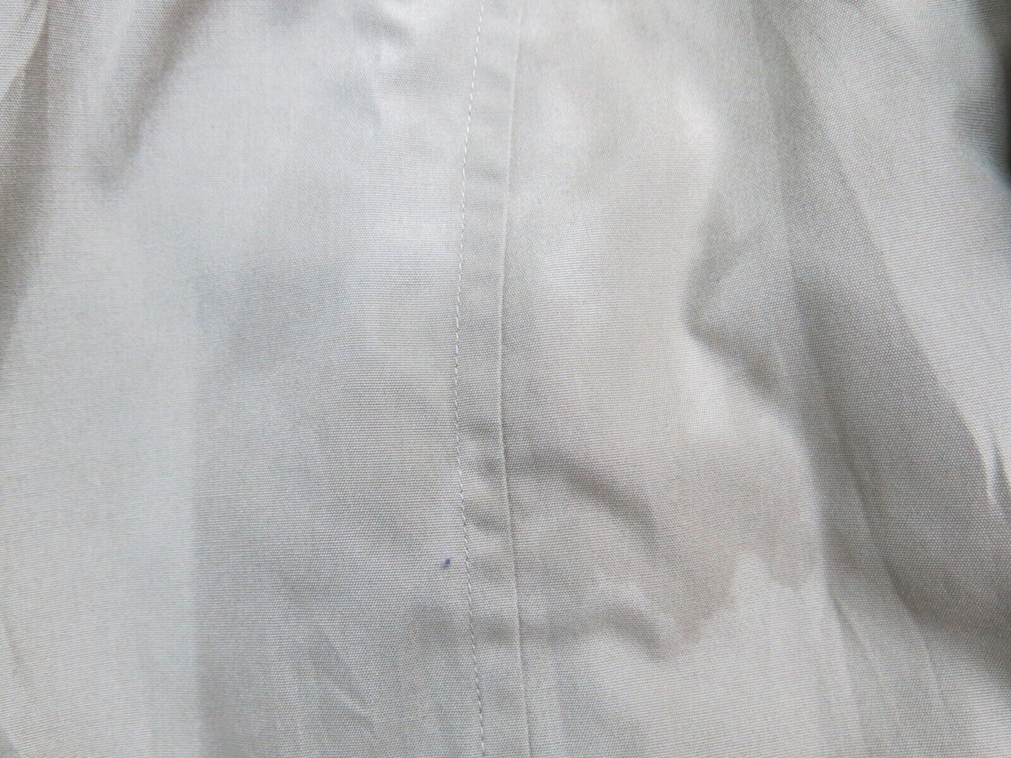 London Fog Mens Long Hooded Coat Front Button Long Sleeves Pockets Beige Size 18