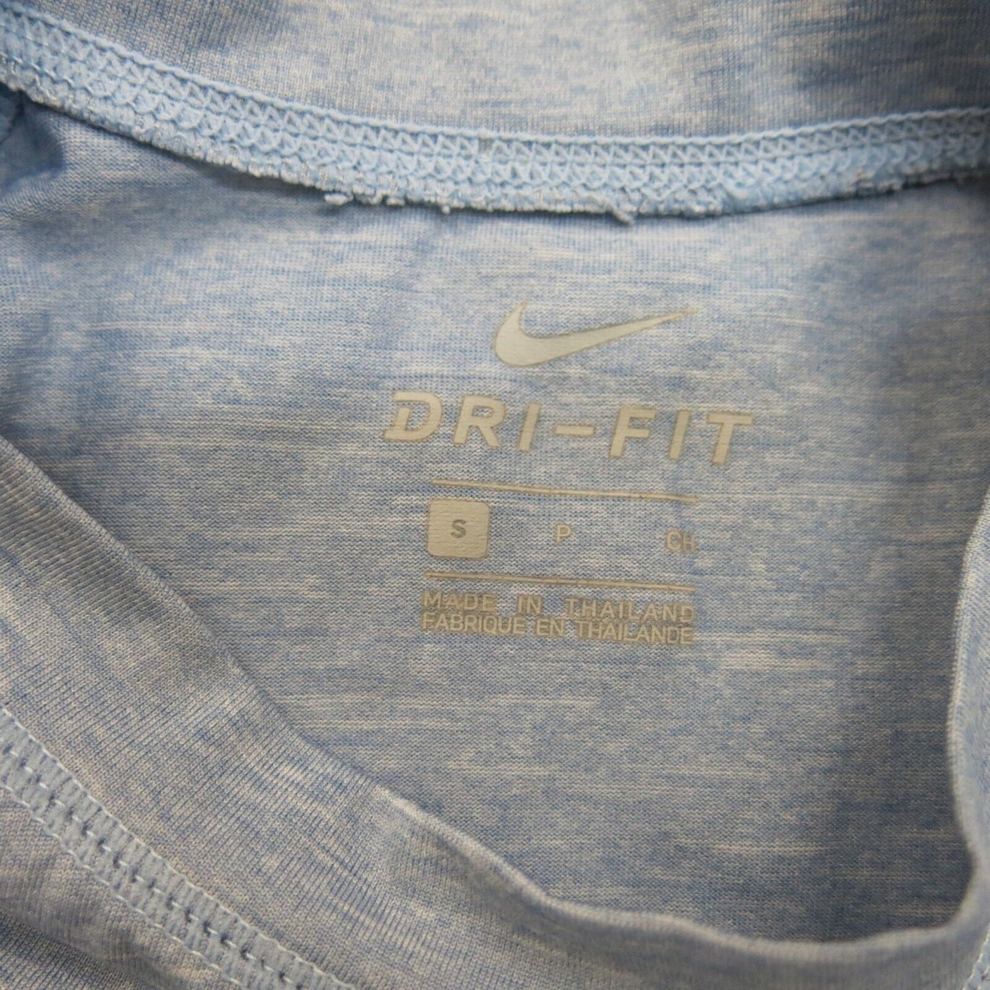 Nike Mens Dri Fit Pullover T Shirt Crew Neck Half Sleeve Blue Size Small