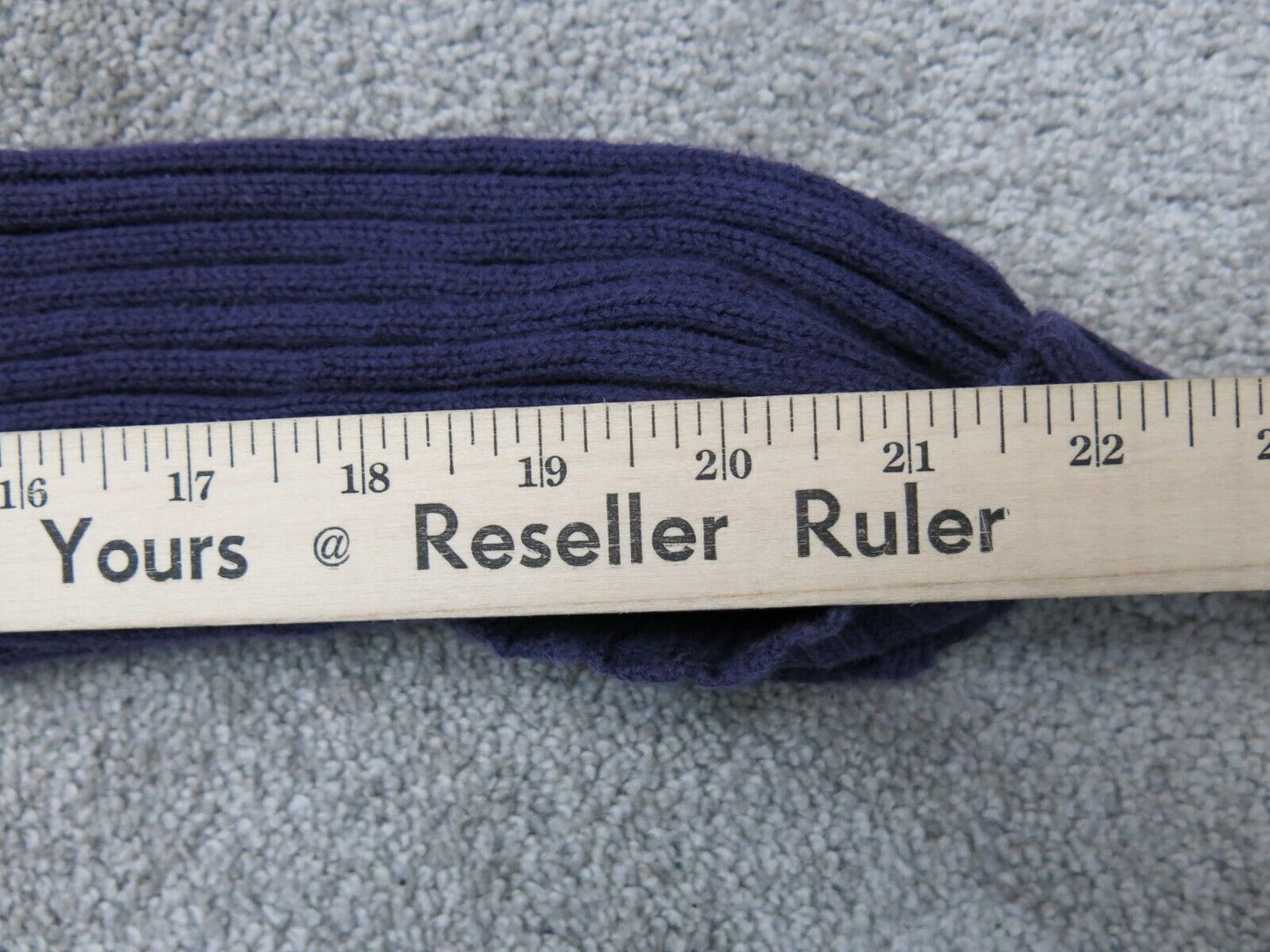 Old Navy Women Knitted Sweater V Neck Long Sleeves 100% Cotton Dark Purple Large