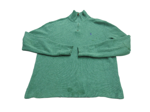 Polo By Ralph Lauren Mens Sweatshirt High Neck Long Sleeve Green Size Small