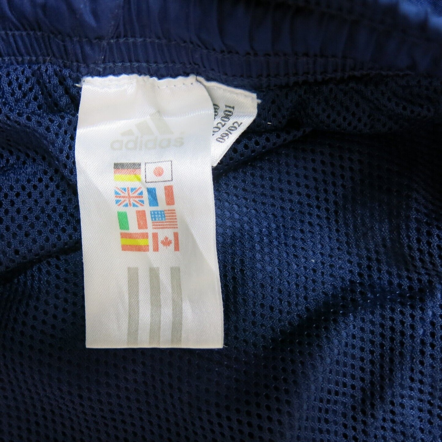 Adidas Mens Track Pants Drawstring Waist Straight Leg High Rise Blue Size W36