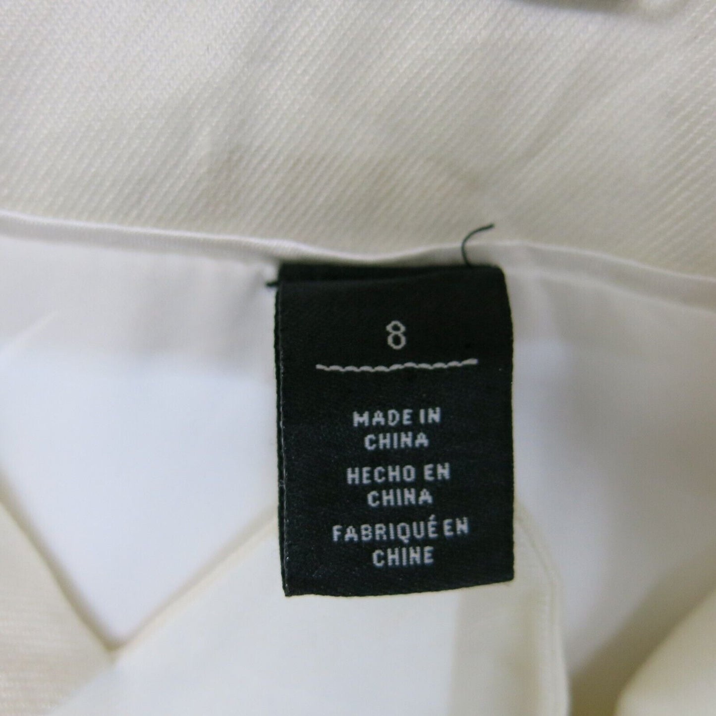 White House Black Market Womens Blazer Coat Long Sleeve Hi Low Ivory Size 8